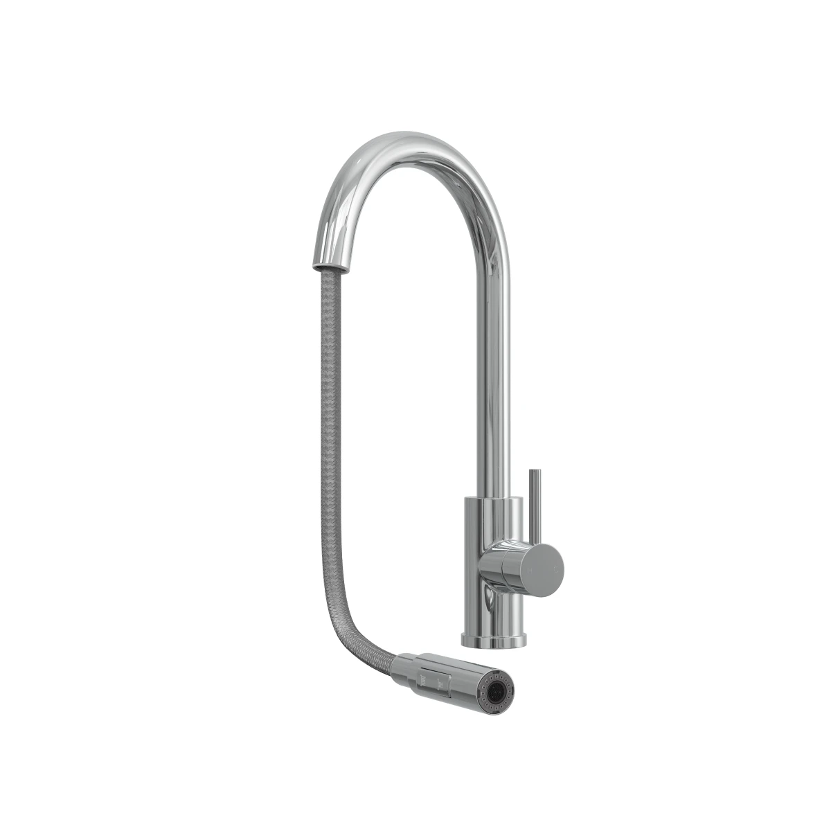 Ceki Chrome Kitchen Sink Mixer With Pull-Out Hose And Spray Head 2 Ceki Chrome Kitchen Sink Mixer With Pull-Out Hose And Spray Head - Image 2