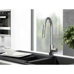 Ceki Chrome Kitchen Sink Mixer With Pull-Out Hose And Spray Head 6 Ceki Chrome Kitchen Sink Mixer With Pull-Out Hose And Spray Head -Bathroom Product Shop GPID 1100762218 IMG 02
