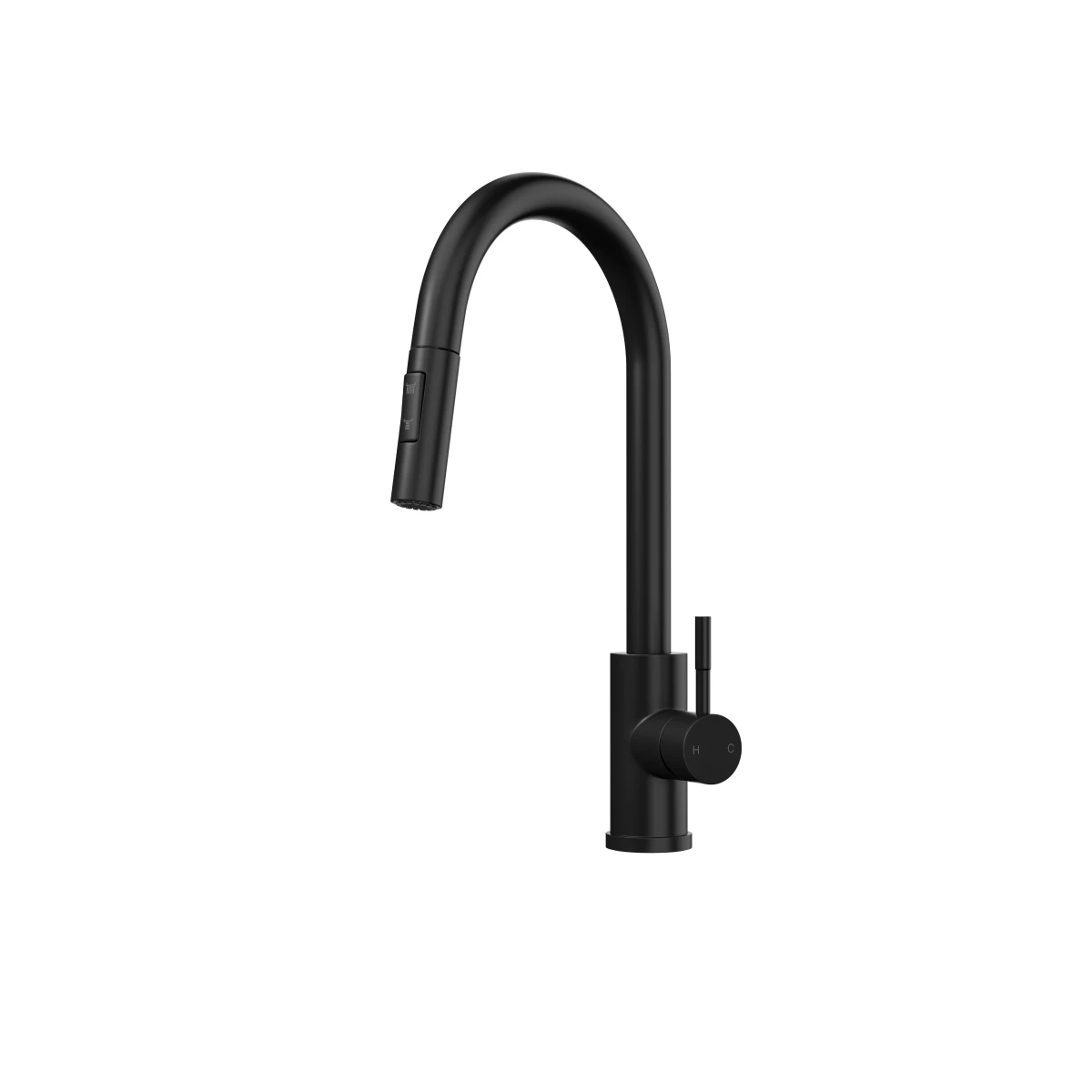 Ceki Matt Black Kitchen Sink Mixer With Pull-Out Hose And Spray Head 1 Ceki Matt Black Kitchen Sink Mixer With Pull-Out Hose And Spray Head