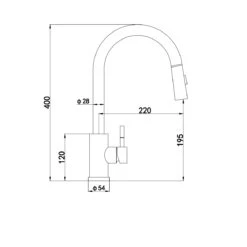 Ceki Matt Black Kitchen Sink Mixer With Pull-Out Hose And Spray Head 7 Ceki Matt Black Kitchen Sink Mixer With Pull-Out Hose And Spray Head -Bathroom Product Shop GPID 1100762219 IMG 03