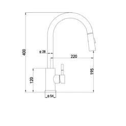 Ceki Brushed Brass | Kitchen Sink Mixer With Pull-Out Hose And Spray Head -Bathroom Product Shop GPID 1100762221 IMG 03