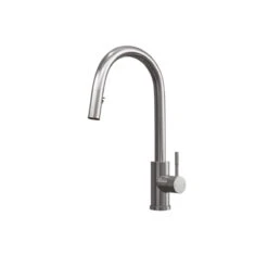 Ceki Brushed Steel | Kitchen Sink Mixer With Concealed Pull Out Hose And Spray Head