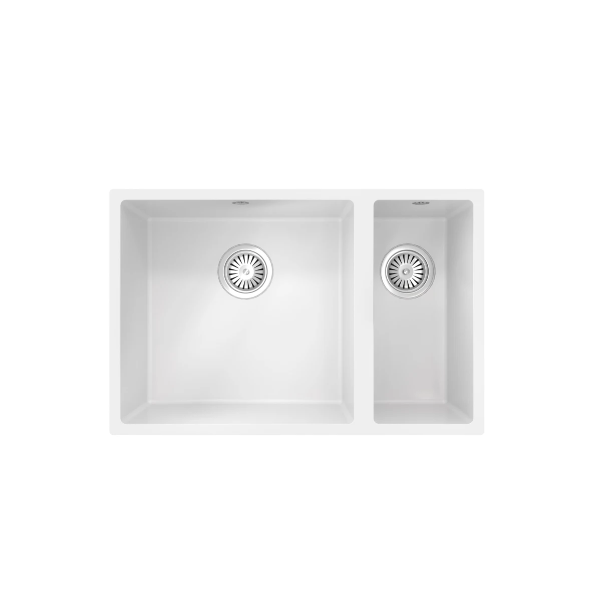 Ceki Matt White Comite 1.5 Bowl Inset Or Undermounted Kitchen Sink Over Size 670x440x206mm Supplied With Chrome Basket Strainer Wastes 1 Ceki Matt White Comite 1.5 Bowl Inset Or Undermounted Kitchen Sink Over Size 670x440x206mm Supplied With Chrome Basket Strainer Wastes