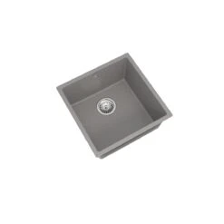Ceki Grey Comite Single Bowl Inset Or Undermounted Kitchen Sink Over Size 440x440x211mm Supplied With Chrome Basket Strainer Waste 5 Ceki Grey Comite Single Bowl Inset Or Undermounted Kitchen Sink Over Size 440x440x211mm Supplied With Chrome Basket Strainer Waste -Bathroom Product Shop GPID 1100763073 IMG 02