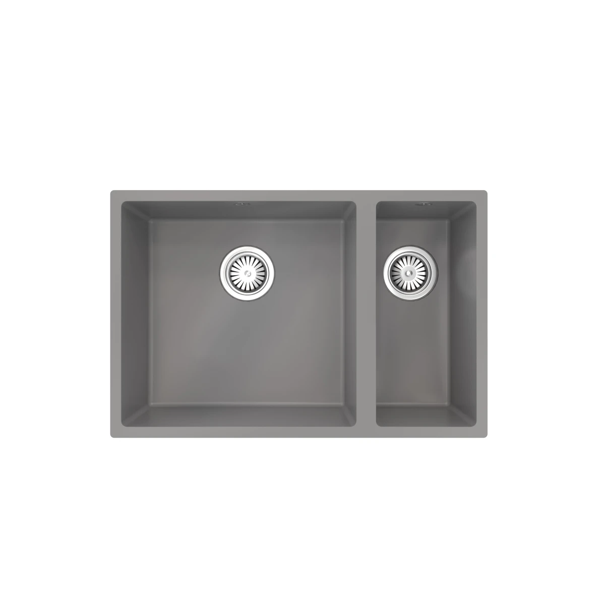 Ceki Grey Comite 1.5 Bowl Inset Or Undermounted Kitchen Sink Over Size 670x440x206mm Supplied With Chrome Basket Strainer Wastes 1 Ceki Grey Comite 1.5 Bowl Inset Or Undermounted Kitchen Sink Over Size 670x440x206mm Supplied With Chrome Basket Strainer Wastes