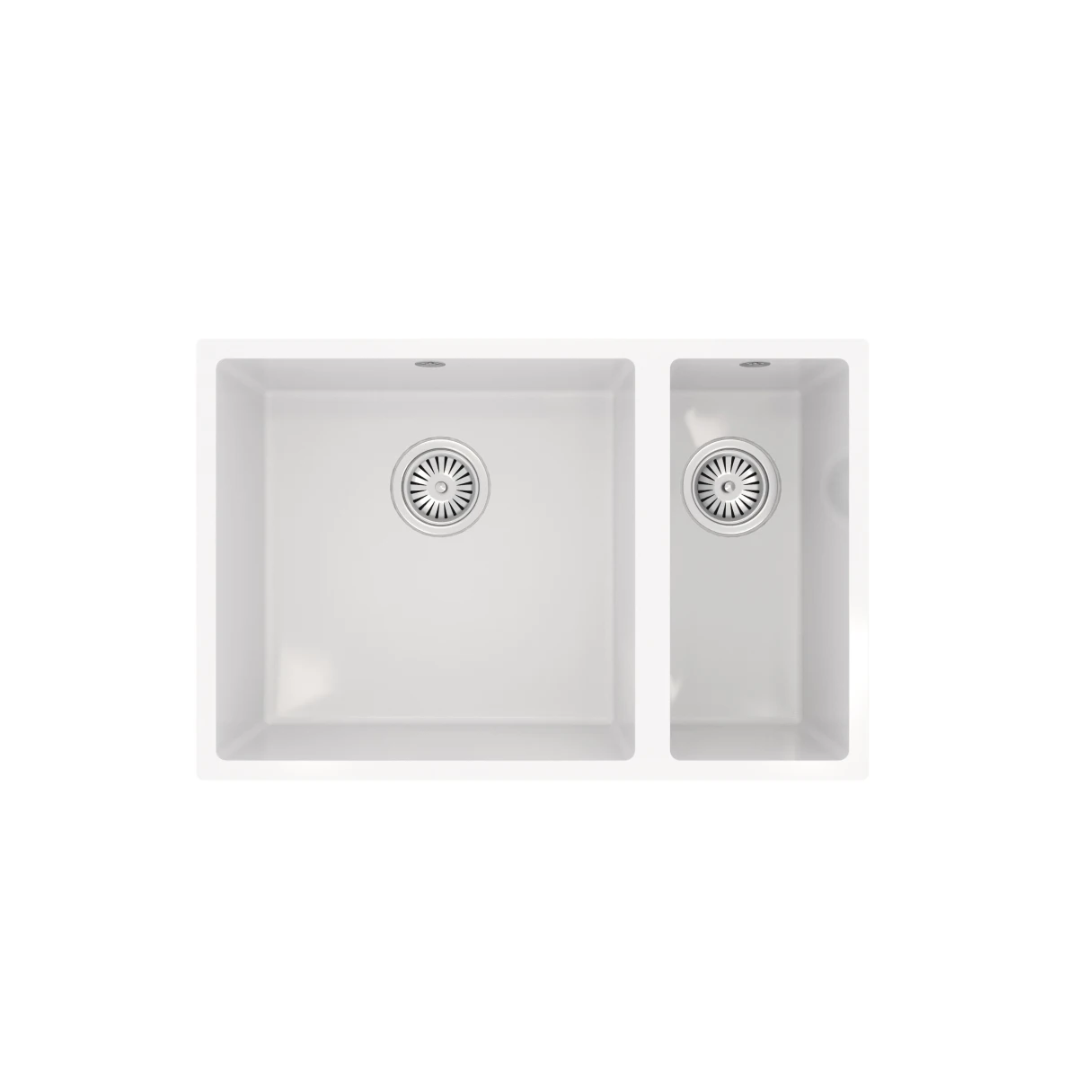 Ceki Gloss White Comite 1.5 Bowl Inset Or Undermounted Kitchen Sink Over Size 670x440x206mm Supplied With Chrome Basket Strainer Wastes 1 Ceki Gloss White Comite 1.5 Bowl Inset Or Undermounted Kitchen Sink Over Size 670x440x206mm Supplied With Chrome Basket Strainer Wastes