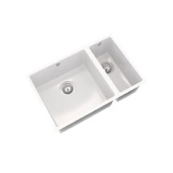 Ceki Gloss White Comite 1.5 Bowl Inset Or Undermounted Kitchen Sink Over Size 670x440x206mm Supplied With Chrome Basket Strainer Wastes 5 Ceki Gloss White Comite 1.5 Bowl Inset Or Undermounted Kitchen Sink Over Size 670x440x206mm Supplied With Chrome Basket Strainer Wastes -Bathroom Product Shop GPID 1100763080 IMG 02