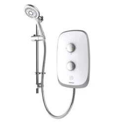 Aqualisa Evolve Electric Shower White/Satin Silver 9.5kW VOPZ26