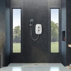 Aqualisa Evolve Electric Shower White/Satin Silver 9.5kW VOPZ26 7 Aqualisa Evolve Electric Shower White/Satin Silver 9.5kW VOPZ26 -Bathroom Product Shop GPID 1100797066 IMG 01