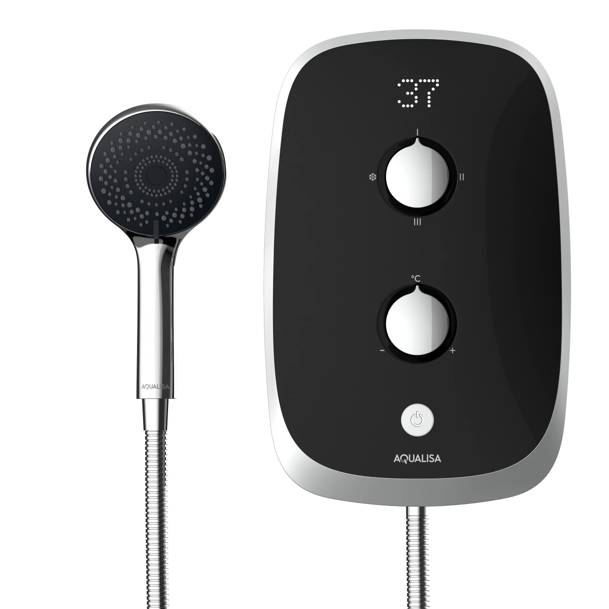 Aqualisa Evolve Electric Shower Black/Satin Silver 9.5kW VOTZ26 7 Aqualisa Evolve Electric Shower Black/Satin Silver 9.5kW VOTZ26 - Image 7