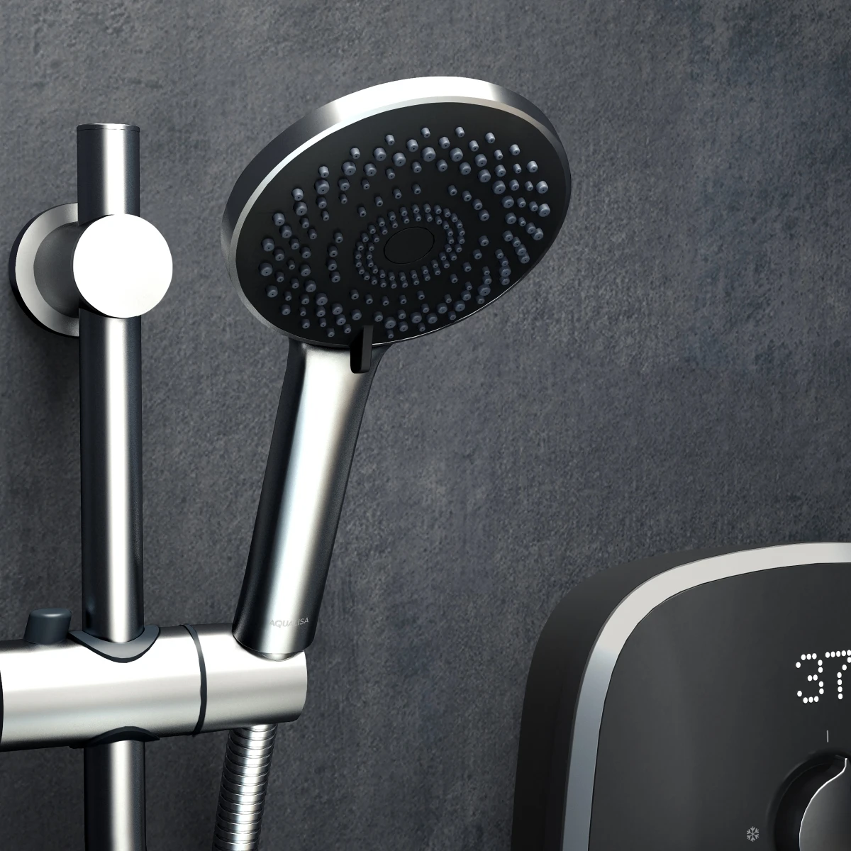 Aqualisa Evolve Electric Shower Grey/Satin Silver 9.5kW VOXZ26 5 Aqualisa Evolve Electric Shower Grey/Satin Silver 9.5kW VOXZ26 - Image 5